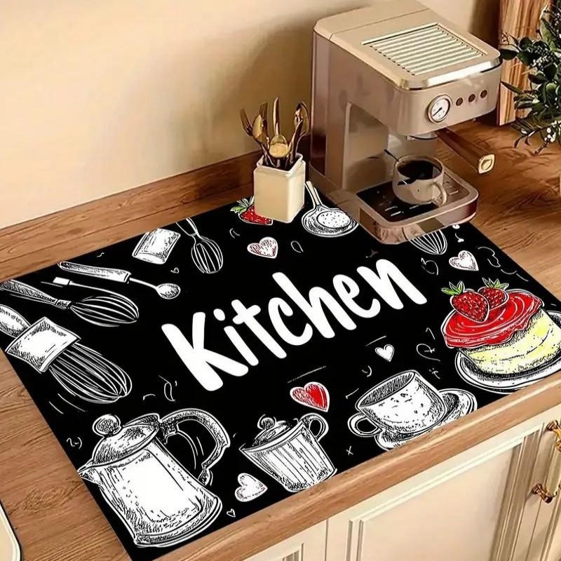Bar Mat Rubber - Кухонный супервпитывающий коврик, коврик для слива