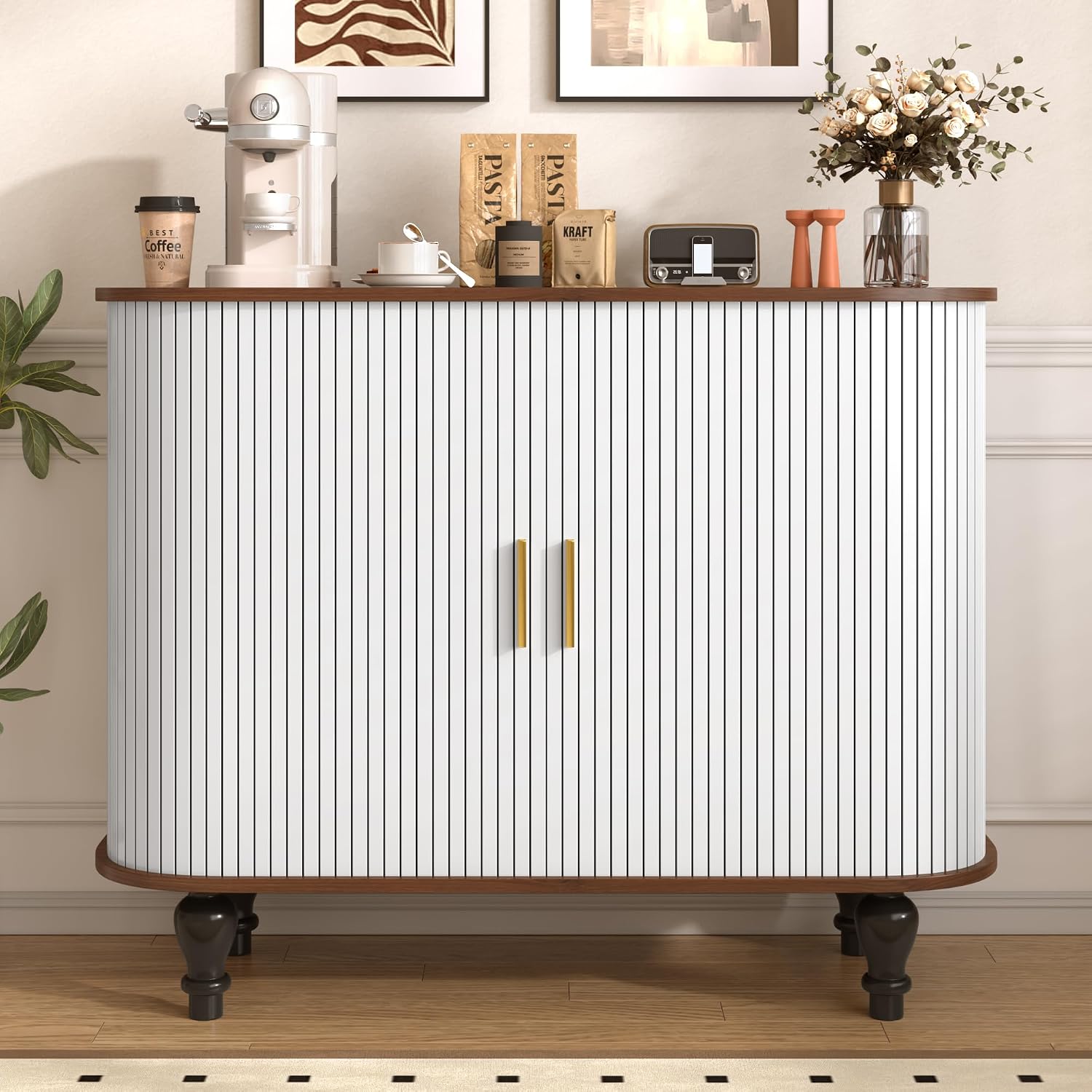 Белый барный шкаф с 6 полками  – обзор и цена Home Bar And Cabinet