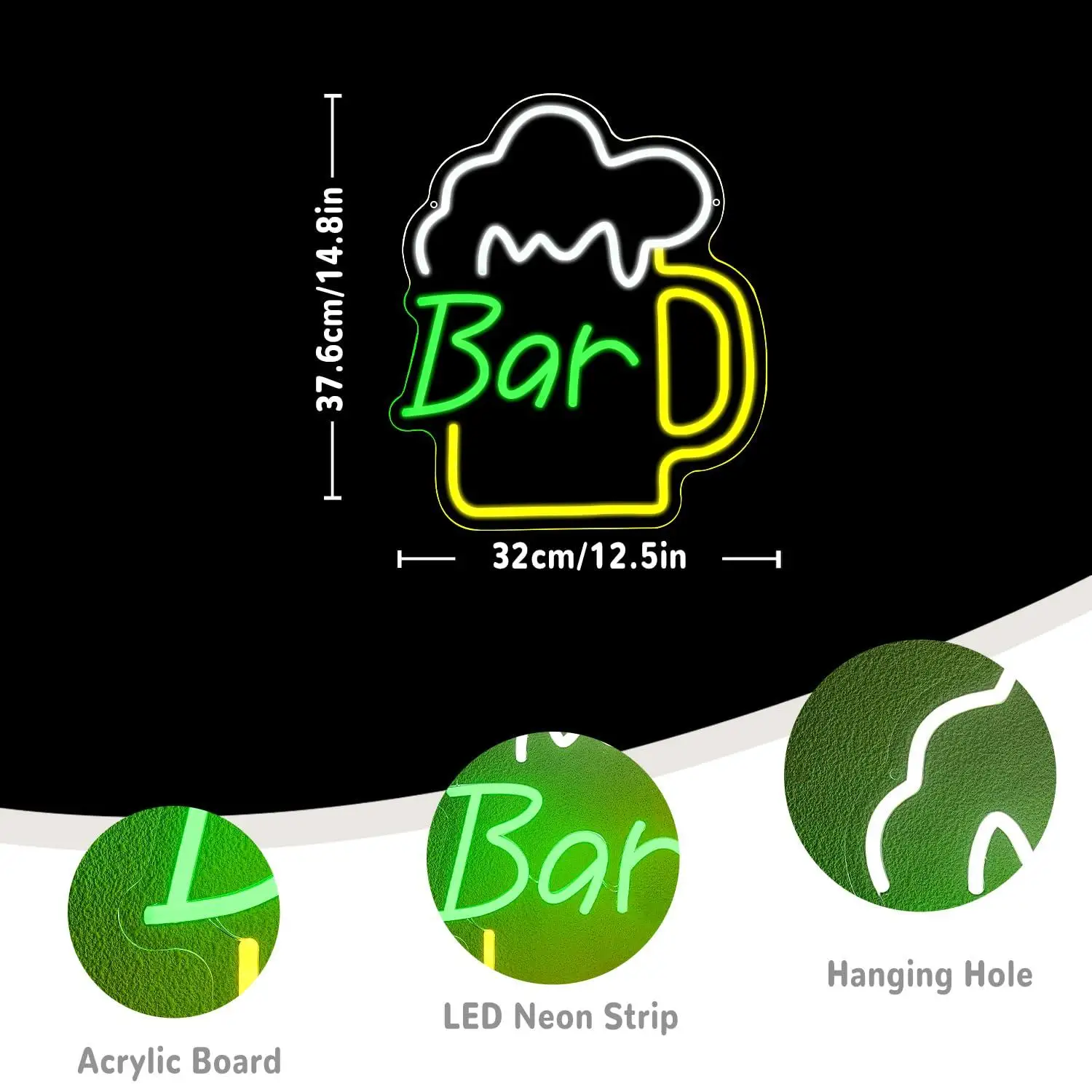 Неоновая вывеска для пивной ба – обзор и цена Home Bar And Kitchen